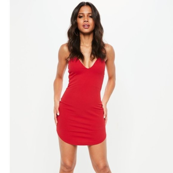 MISSGUIDED Red Bodycon Dress - Picture 4 of 5